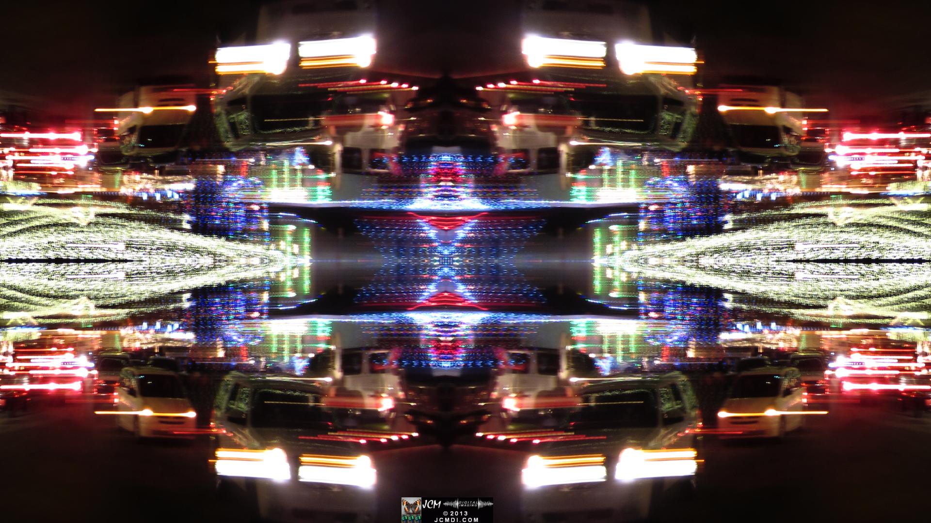 Wakefield Holiday Lightshow 2013 Quadroscopic long exposure artwork